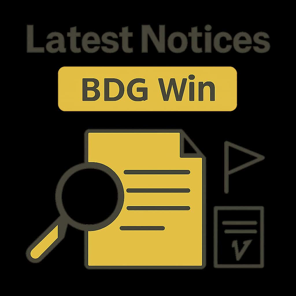 Diagram detailing the BDG Win notice processes.