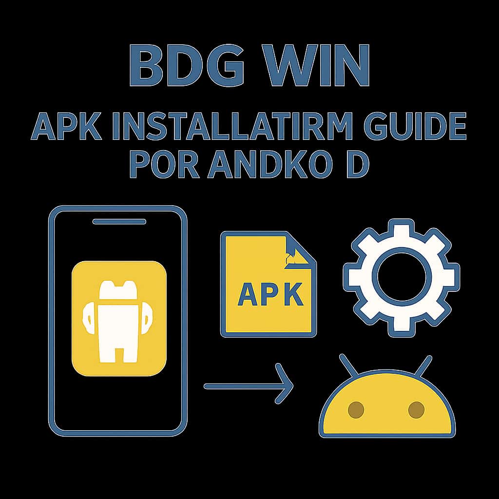 Diagram illustrating the steps to install BDG Win APK.