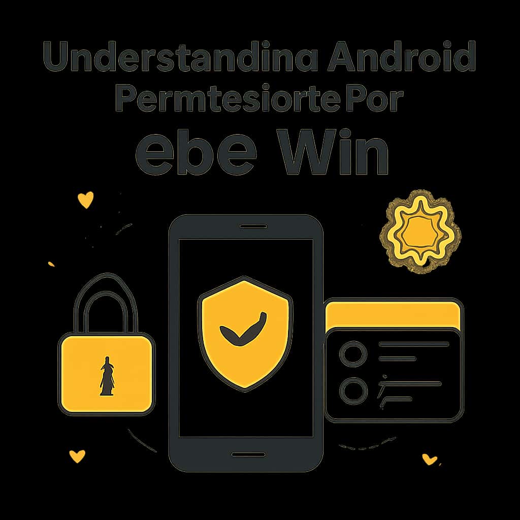 Diagram explaining Android permissions related to BDG Win.