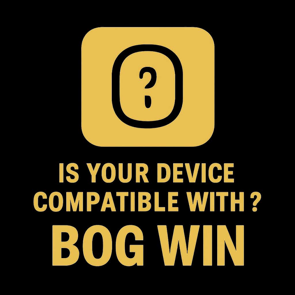 An icon indicating BDG Win compatibility guidance.