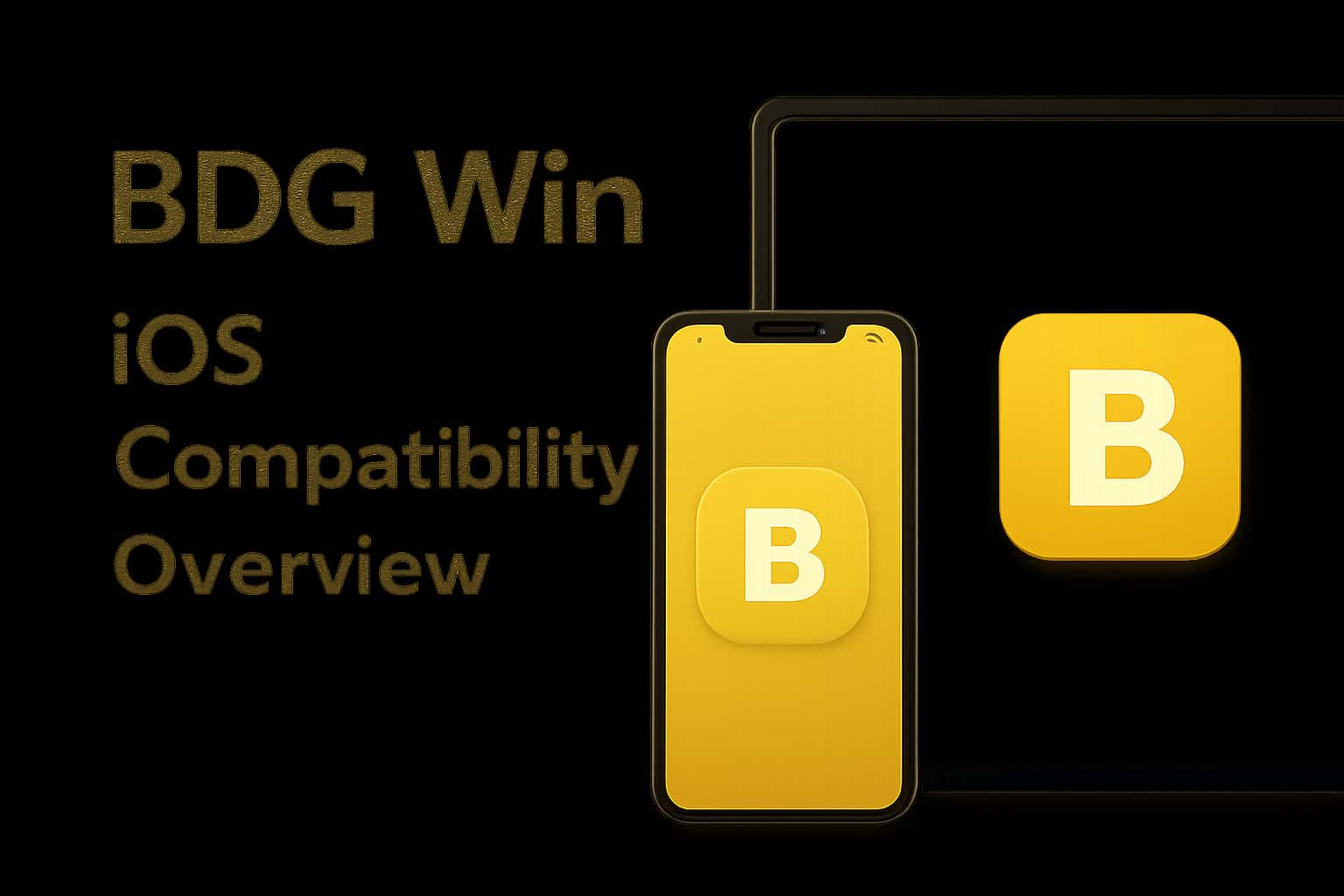 Informational scene showcasing BDG Win iOS Compatibility Overview.