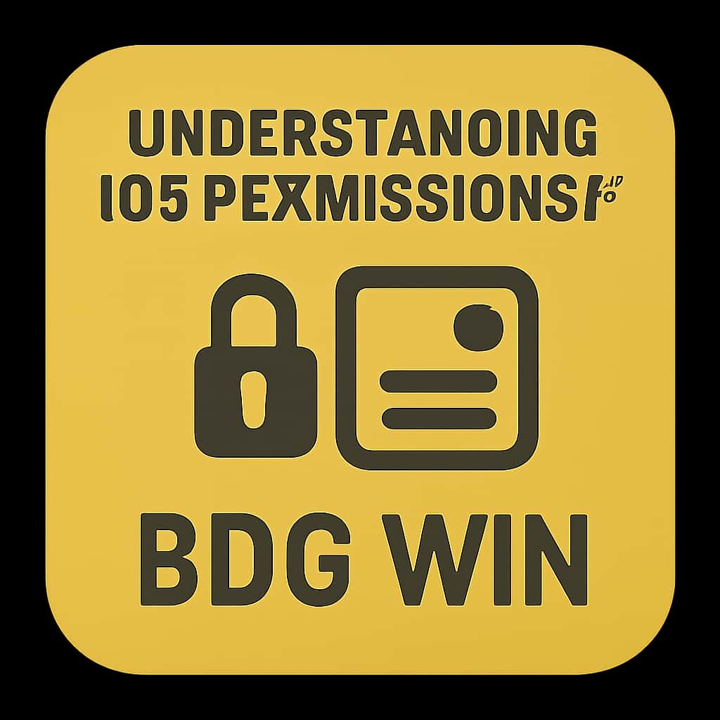 A badge representing iOS permissions for BDG Win.